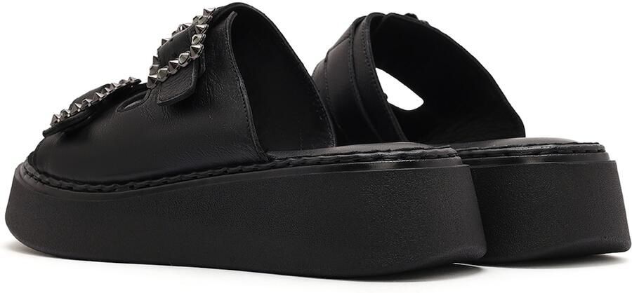 DERIMOD Muiltjes Leren Muiltjes With Rhinestone Details - Foto 3