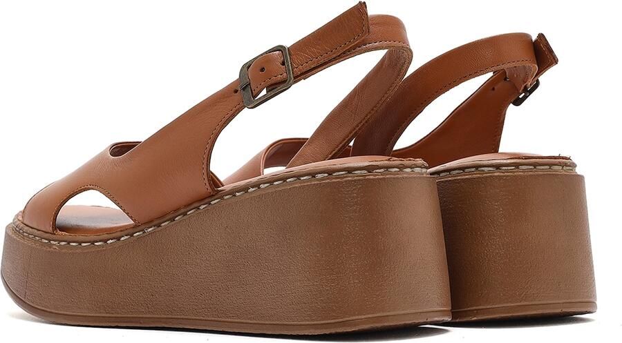 DERIMOD Sandalen Met Sleehak Leren Wedge - Foto 3