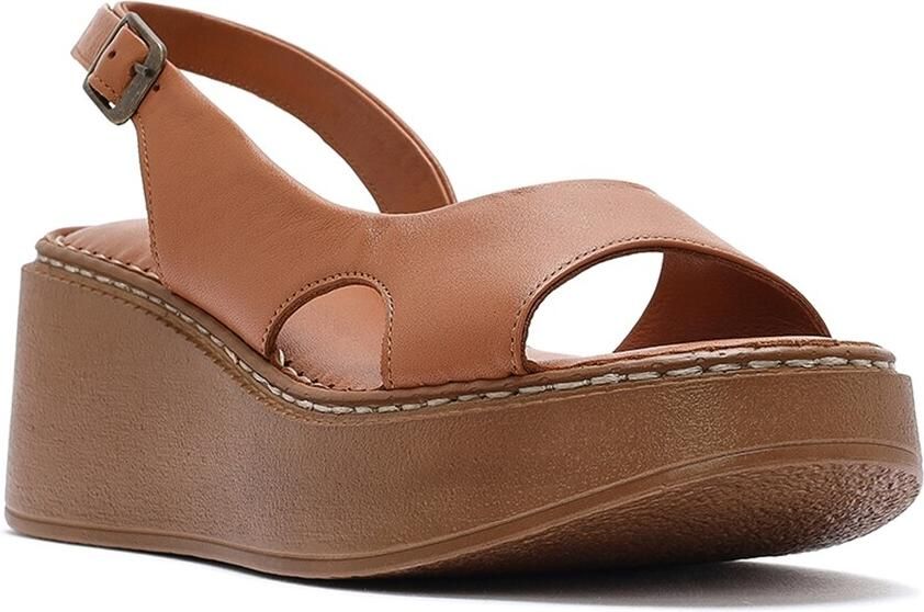 DERIMOD Sandalen Met Sleehak Leren Wedge - Foto 2