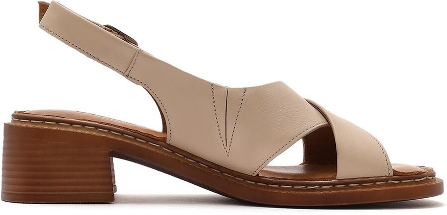 DERIMOD Sandalen Met Middelhoge Hak Leren Mid Heel - Foto 3