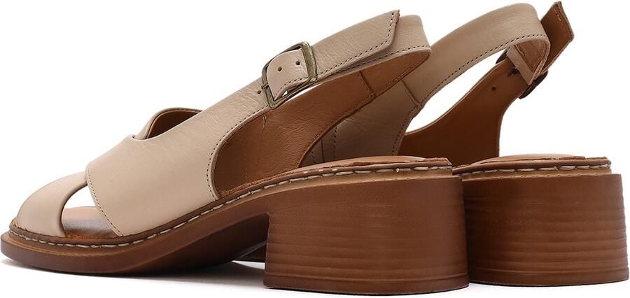 DERIMOD Sandalen Met Middelhoge Hak Leren Mid Heel - Foto 4