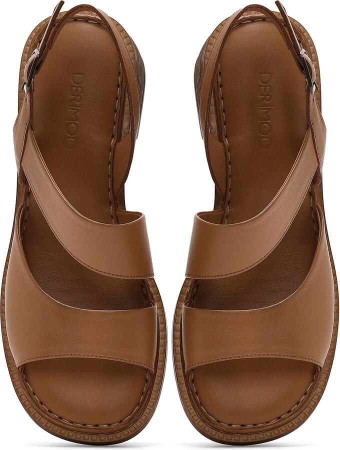 DERIMOD Sandalen Met Middelhoge Hak Leren Mid Heel - Foto 2