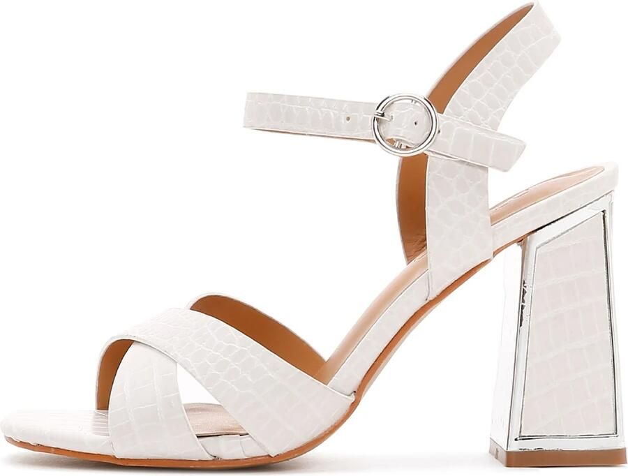 DERIMOD Sandalen Met Hoge Hak Imitation Leren High Heel
