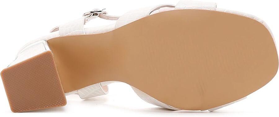 DERIMOD Sandalen Met Hoge Hak Imitation Leren High Heel - Foto 6