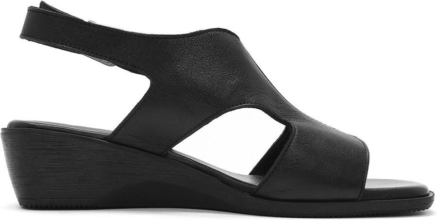 DERIMOD Sandalen Met Lage Sleehak Leren Low Wedge - Foto 2
