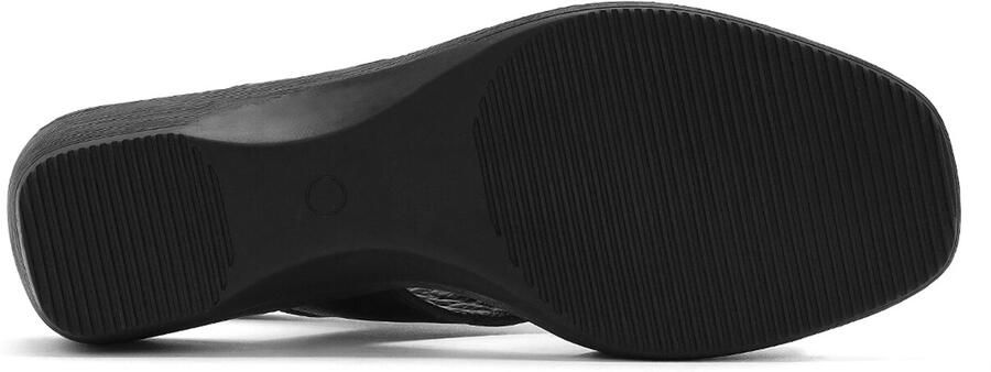 DERIMOD Sandalen Met Lage Sleehak Leren Low Wedge - Foto 6