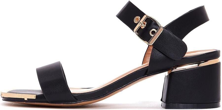 DERIMOD Sandalen Met Middelhoge Hak Imitation Leren Mid Heel