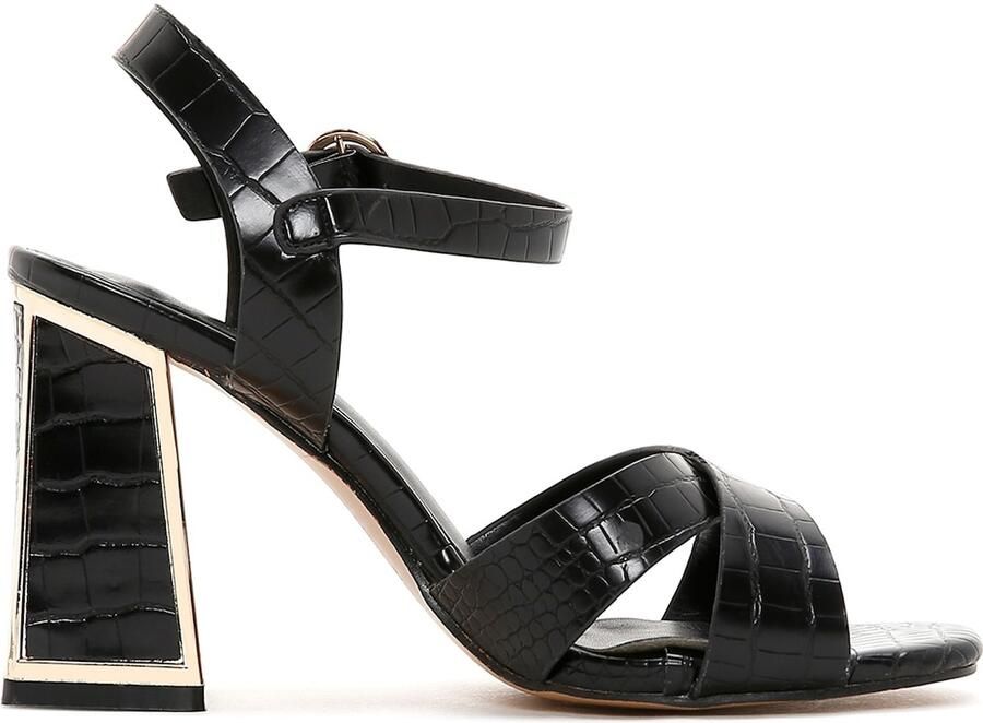 DERIMOD Sandalen Met Hoge Hak Imitation Leren High Heel - Foto 4