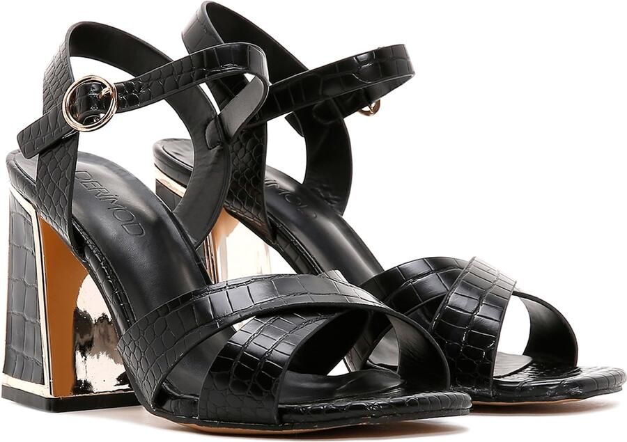 DERIMOD Sandalen Met Hoge Hak Imitation Leren High Heel - Foto 5