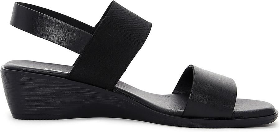 DERIMOD Sandalen Met Lage Sleehak Leren Low Wedge - Foto 5