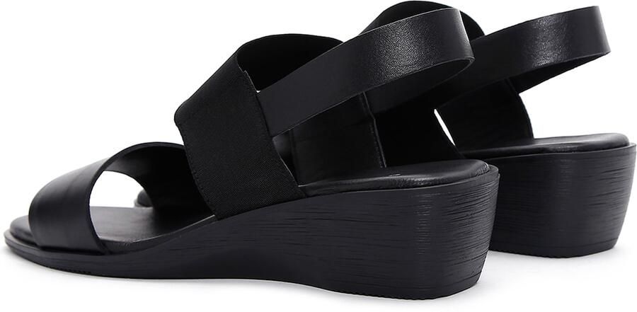 DERIMOD Sandalen Met Lage Sleehak Leren Low Wedge - Foto 4