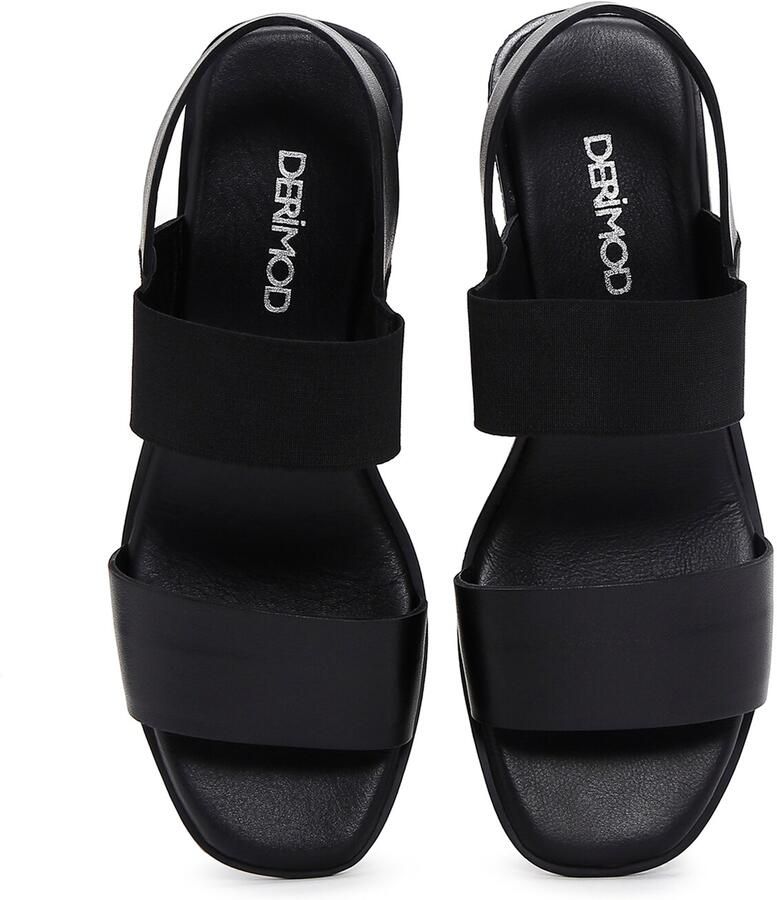 DERIMOD Sandalen Met Lage Sleehak Leren Low Wedge - Foto 2
