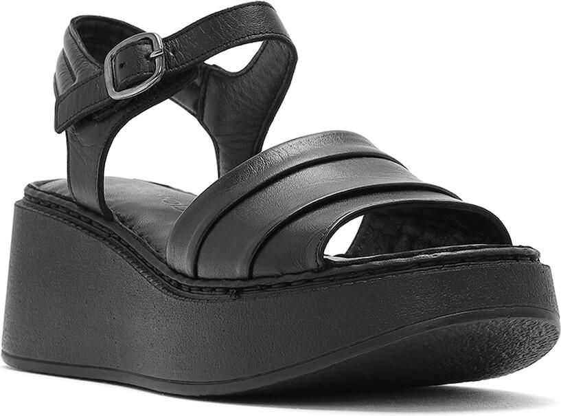 DERIMOD Sandalen Met Sleehak Leren Wedge - Foto 2