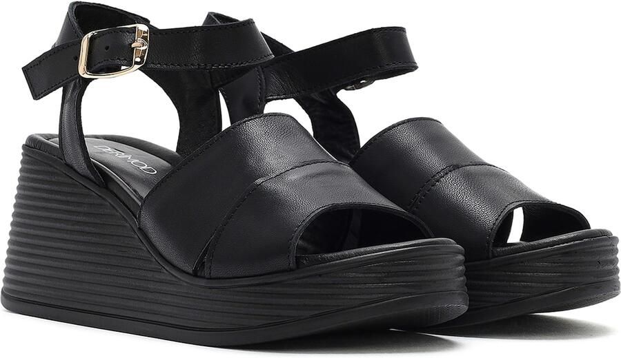 DERIMOD Sandalen Met Sleehak Leren Wedge - Foto 5