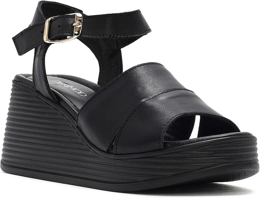 DERIMOD Sandalen Met Sleehak Leren Wedge - Foto 2