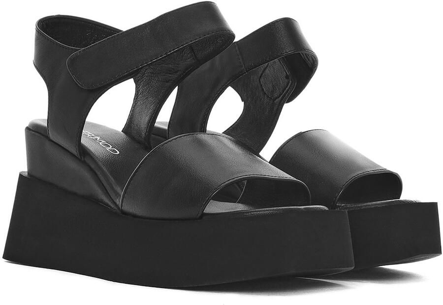 DERIMOD Sandalen Met Sleehak Leren Wedge - Foto 6