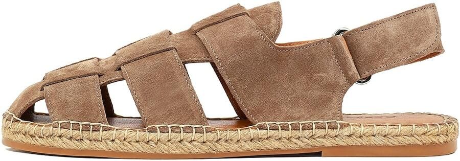 DERIMOD Espadrille Sandalen Suède Herensandalen