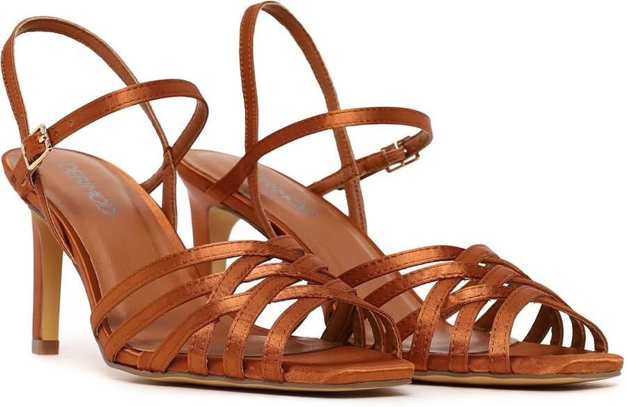 DERIMOD Sandalen Met Hoge Hak Textiel High Heel - Foto 4