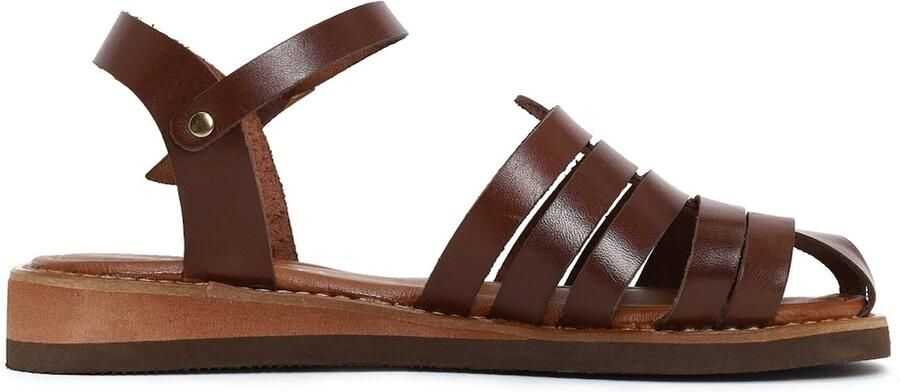 Derimod Sandalen met riem donkerbruin - Foto 5