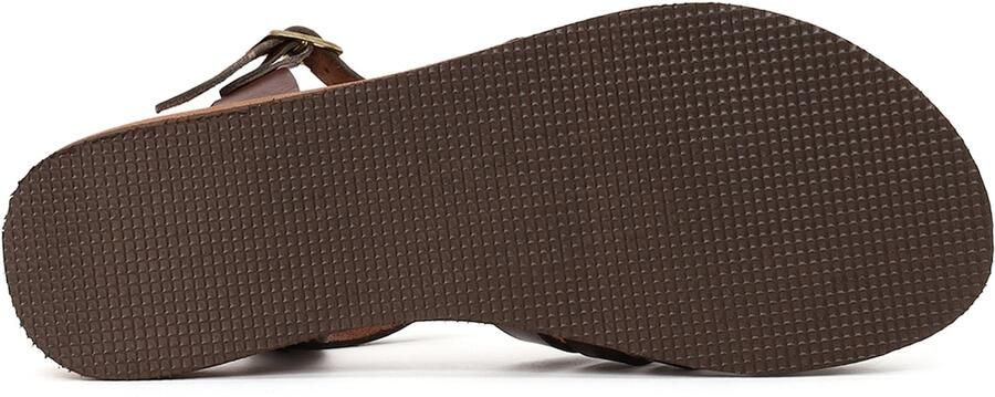 Derimod Sandalen met riem donkerbruin - Foto 6