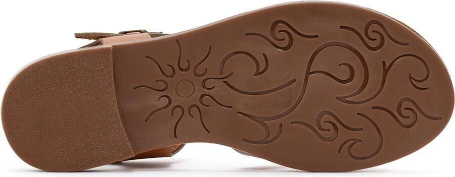 Derimod Sandalen met riem lichtbruin goud - Foto 6