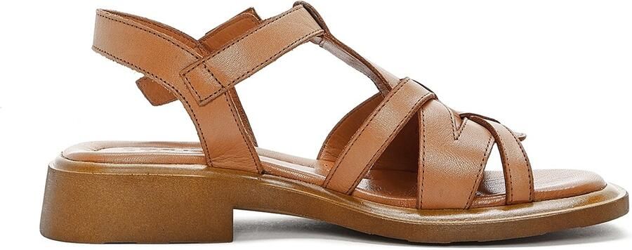 Derimod Sandalen met riem lichtbruin - Foto 6