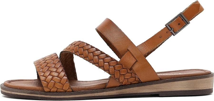 Derimod Sandalen met riem lichtbruin