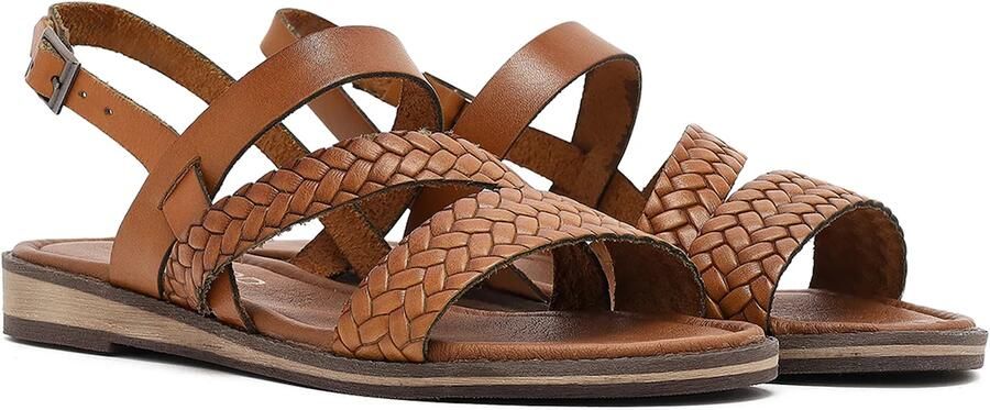 Derimod Sandalen met riem lichtbruin - Foto 4