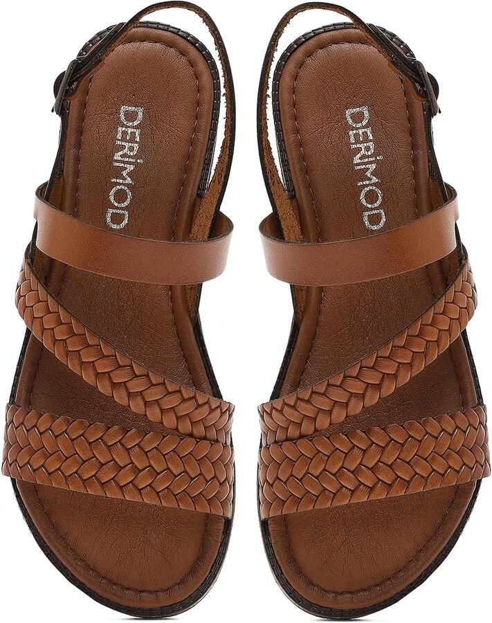 Derimod Sandalen met riem lichtbruin - Foto 2