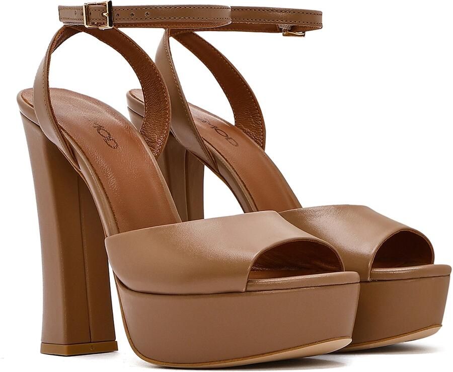 DERIMOD Sandalen Met Hoge Hak Leren High Heel - Foto 5