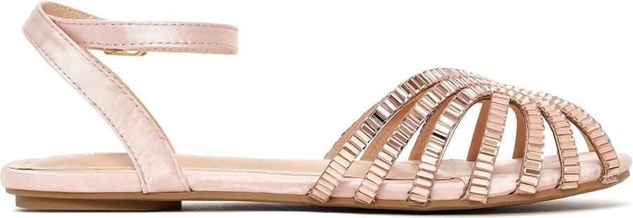 DERIMOD Sandalen Imitation Leren Sandalen With Rhinestone Details - Foto 6