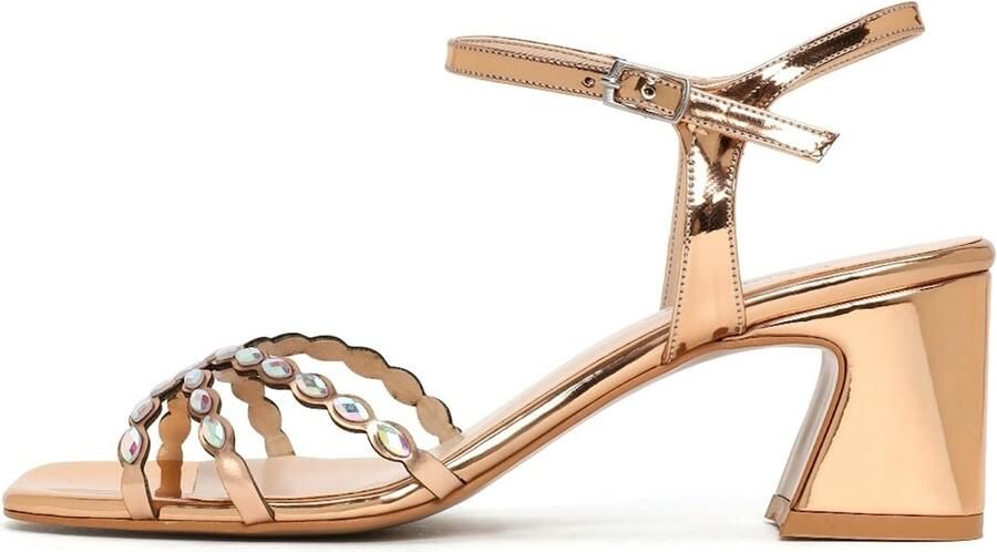 DERIMOD High Heel Sandals Imitation Leather High Heel - Foto 4