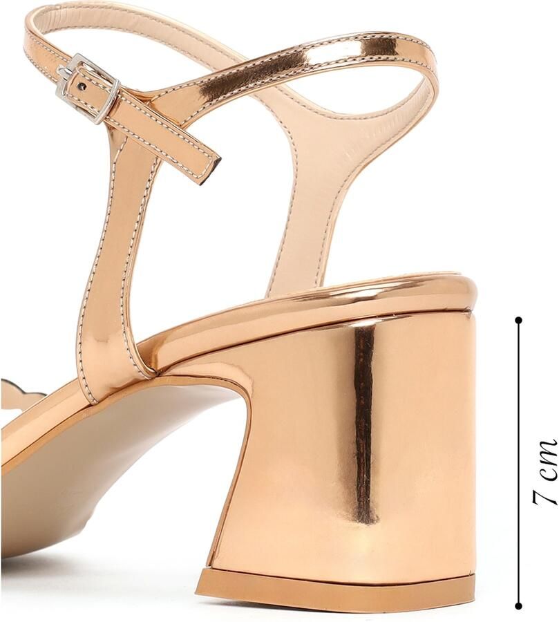 DERIMOD High Heel Sandals Imitation Leather High Heel - Foto 2