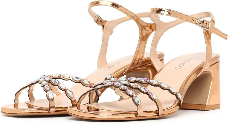 DERIMOD High Heel Sandals Imitation Leather High Heel - Foto 5
