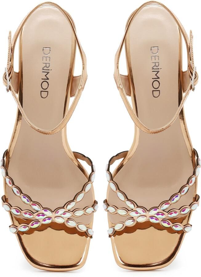 DERIMOD High Heel Sandals Imitation Leather High Heel - Foto 3