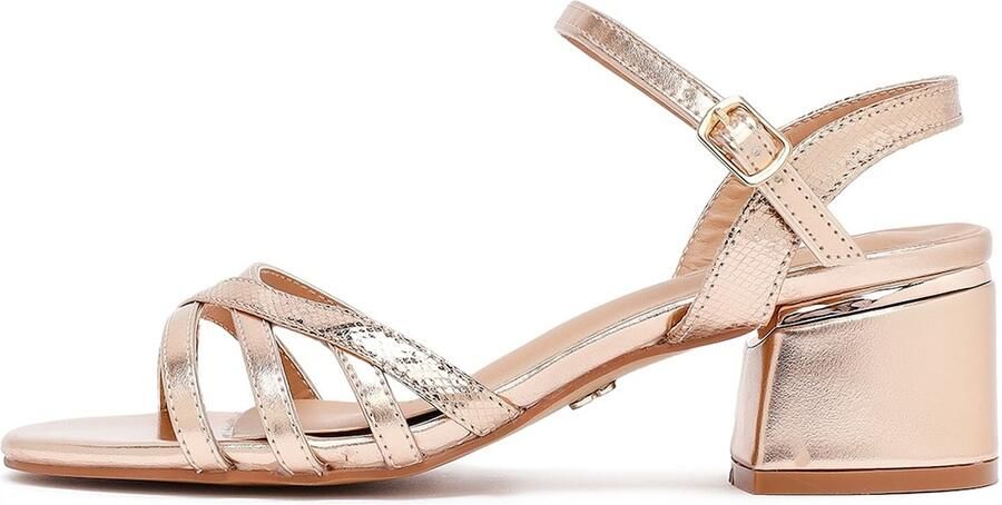 DERIMOD Sandalen Met Hoge Hak Imitation Leren High Heel