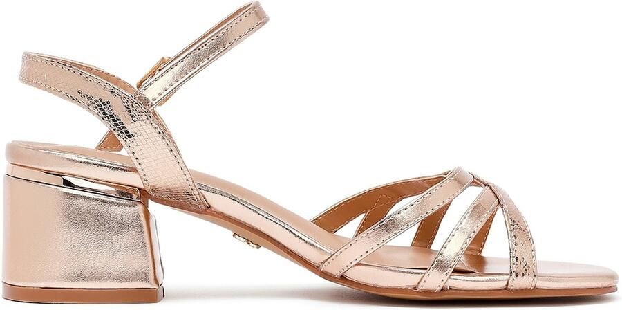 DERIMOD Sandalen Met Hoge Hak Imitation Leren High Heel - Foto 4