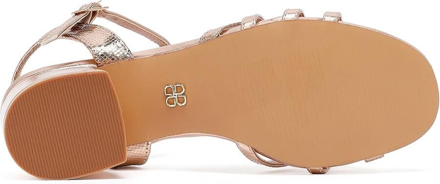 DERIMOD Sandalen Met Hoge Hak Imitation Leren High Heel - Foto 6