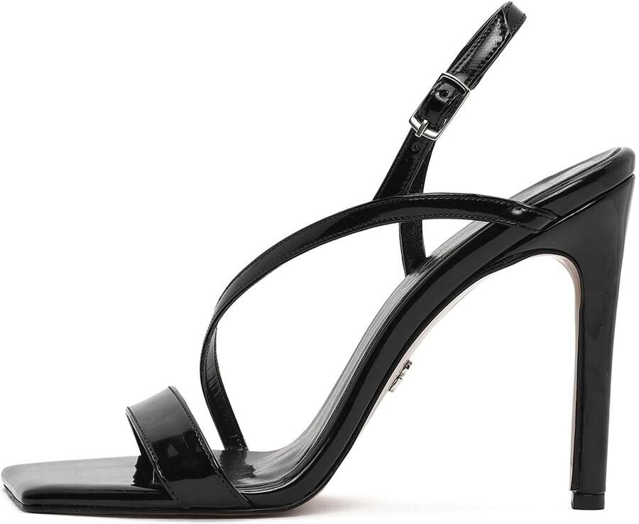 DERIMOD Sandalen Met Hoge Hak Imitation Patent Leren High Heel - Foto 4