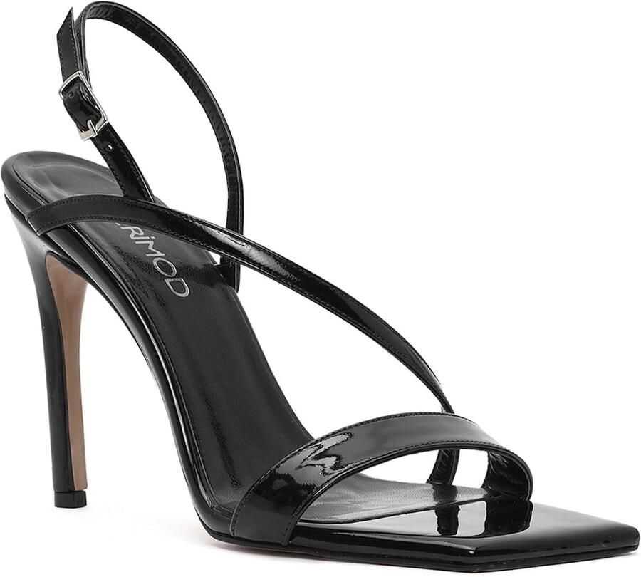 DERIMOD Sandalen Met Hoge Hak Imitation Patent Leren High Heel - Foto 2
