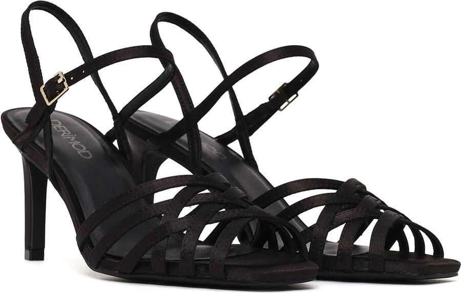 DERIMOD Sandalen Met Hoge Hak Textiel High Heel - Foto 5