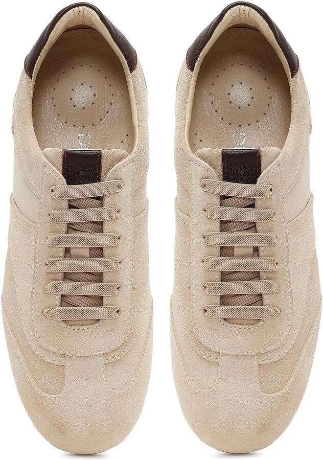 Derimod Sneakers laag beige bruin - Foto 4