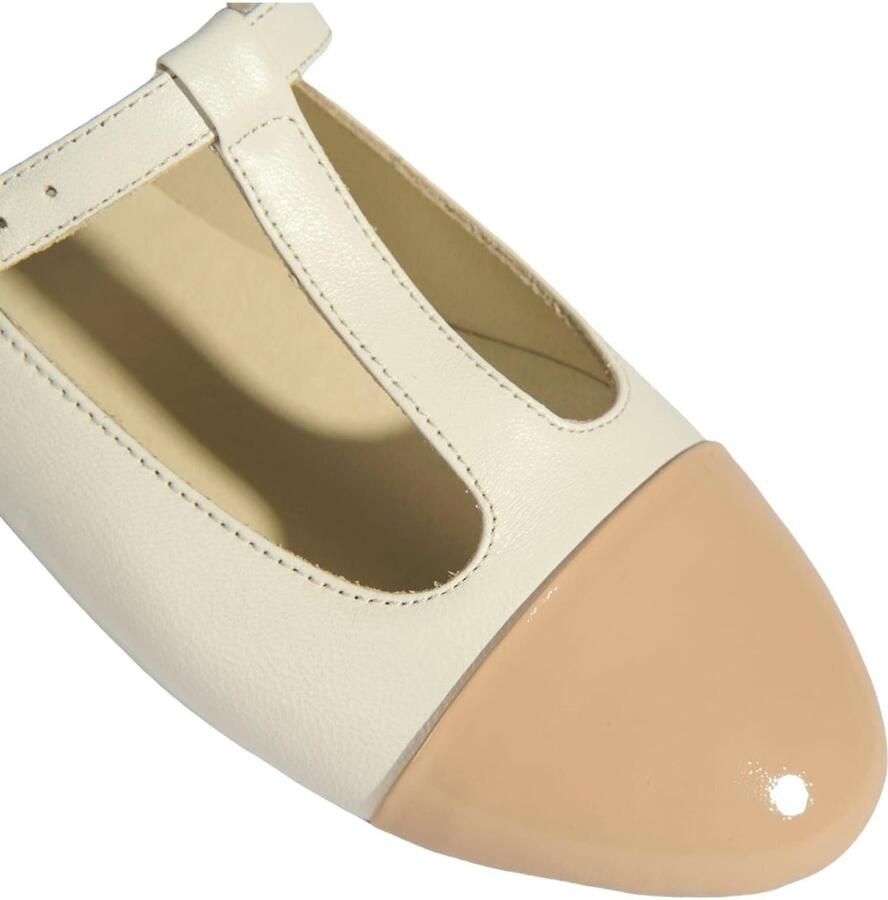 DESA Ballerina's Imitatieleer Wit Vrouwen Schoenpunt: Nez rond - Foto 4