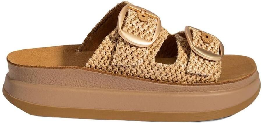Desa Huisschoenen 'Keilrutschen' beige - Foto 4