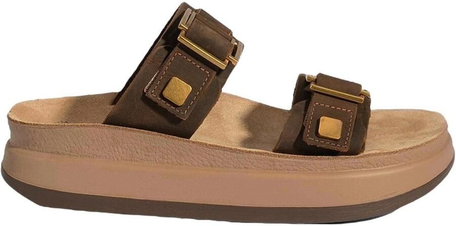 Desa Huisschoenen 'Keilrutschen' bruin - Foto 4