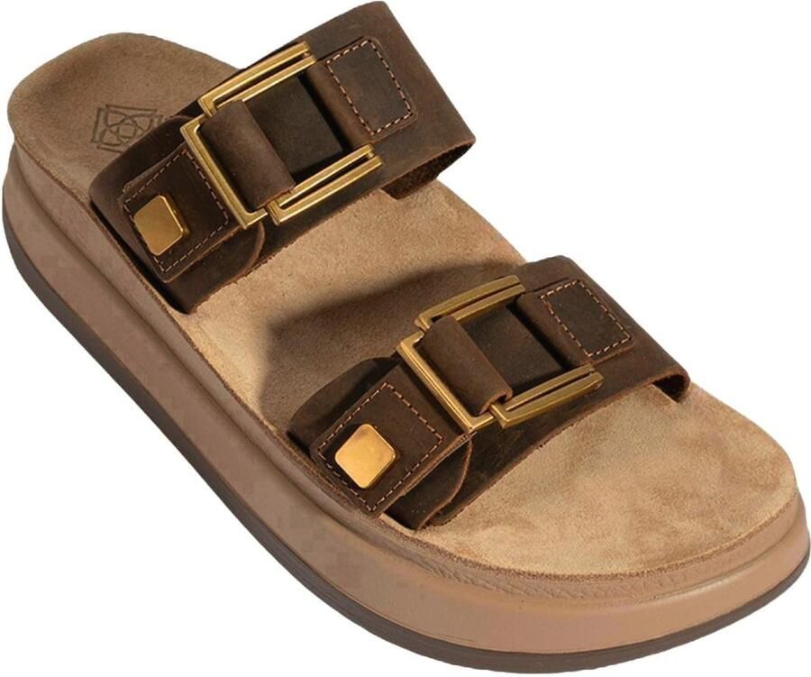 Desa Huisschoenen 'Keilrutschen' bruin - Foto 3