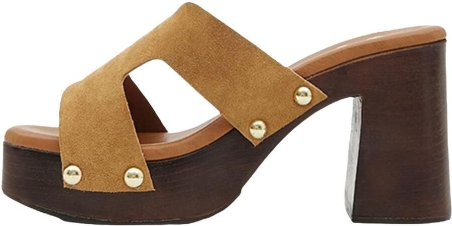Desa Huisschoenen 'Plattformrutschen' lichtbeige - Foto 5
