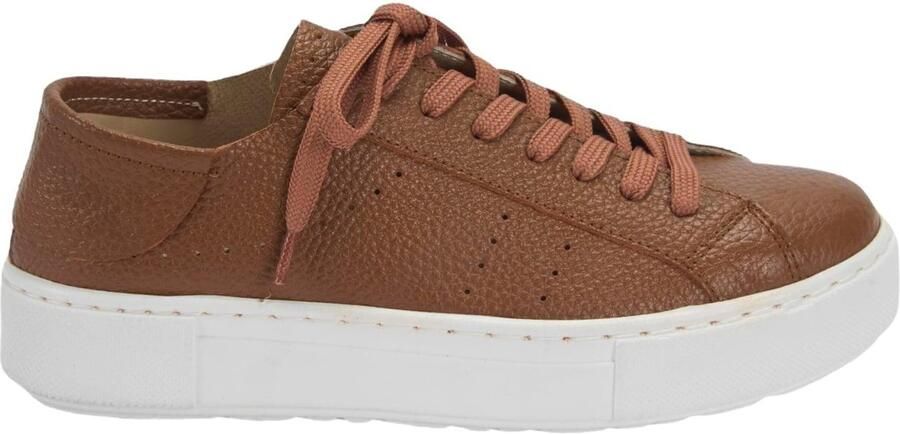 DESA Sneakers Leer Bruin Vrouwen Schoenpunt: Nez rond - Foto 4