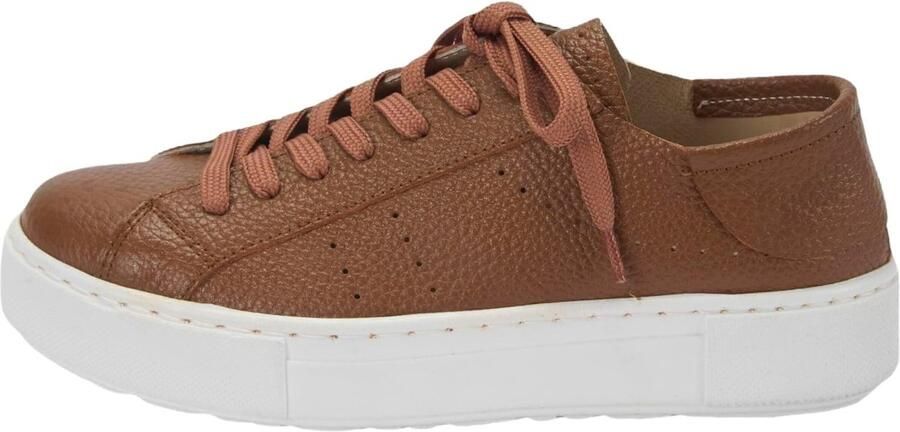 DESA Sneakers Leer Bruin Vrouwen Schoenpunt: Nez rond - Foto 5