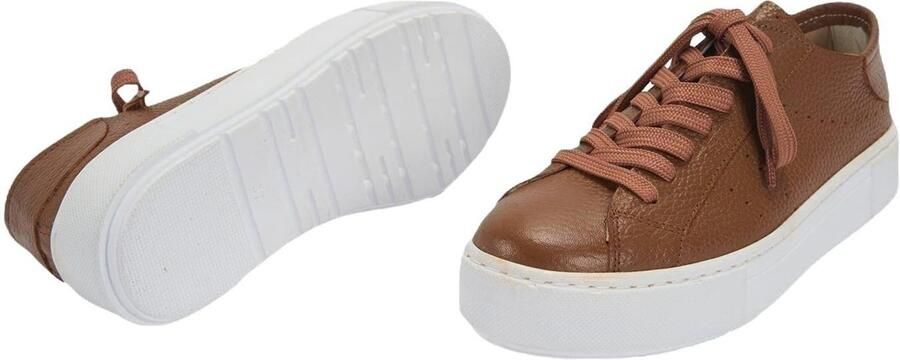 DESA Sneakers Leer Bruin Vrouwen Schoenpunt: Nez rond - Foto 6